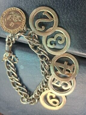 May Kay Number Charm Bracelet - Gold Tone